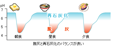 脱灰と再石灰化のバランスが良い